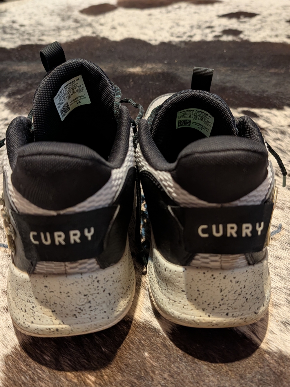 Under Armour Curry Men's Black and White Basketball Shoes